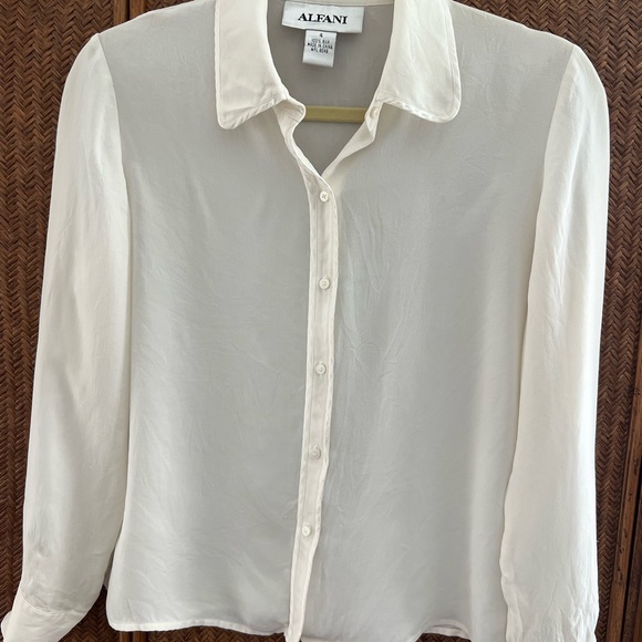 Alfani 100 % Silk Blouse Size Small - Picture 1 of 5